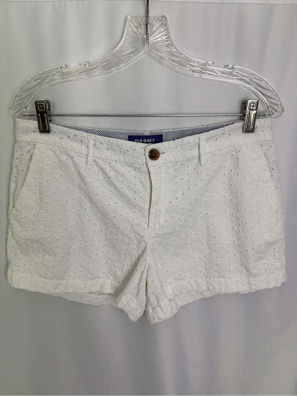Old Navy Eyelet Limed Shorts Size 8